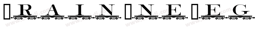 Train One Regular字体转换